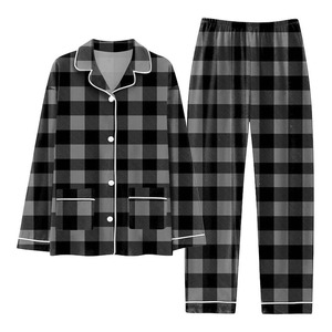 Ensemble de pyjama pour homme de qualité supérieure, tissu doux et confortable, chemise et pantalon assortis pour dormir, se détendre et tous les jours - Product Image 1