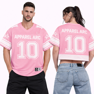 Maillot de sport surdimensionné en maille rose et blanc personnalisé par sublimation OEM, style streetwear, avec logo personnalisé, fabrication en usine - Product Image 1