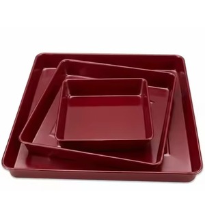<b>Baking</b> pan dark grey carbon steel nested round cake pans <b>set</b> for layer birthday cakes and kitchen <b>baking</b> pan - Product Image 4