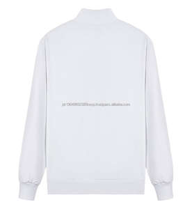 Quatre saisons fermeture éclair revers col zip cou pull décontracté solide fermeture éclair sweat à capuche coréen ample Couple à capuche veste manteau - Product Image 6