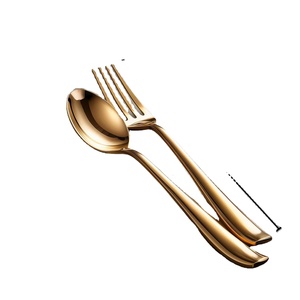 Juego de cubiertos GOLDEN de primera calidad, duradero, con un brillo radiante y una estructura de mango cómoda. - Product Image 1