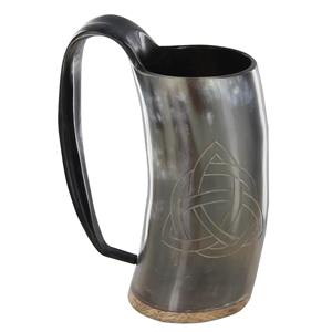 Jarra de Cuerno Natural Vikinga para Beber - Ecológica, Ligera, Estilo Americano para Vino y Cerveza, Ideal para Fiestas, Bodas, Regalos 2026 - Product Image 1