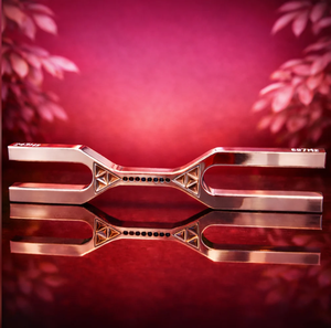 Diapasons en aluminium CHAKRA pour la thérapie sonore, fréquences 256-528 Hz, 3 pieds, garantie de 3 ans - Product Image 6