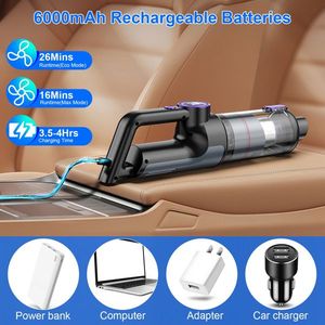 2-Mode 3-1 Handheld Vacuum Cleaner Cordless Car Vacuum with 15000PA Rechargeable <b>Duster</b> Digital Display 2 Washable Filters" - Product Image 3