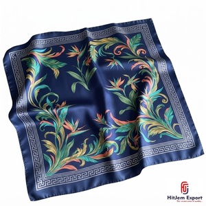 Écharpe carrée personnalisée de qualité supérieure, accessoires de mode légers, fabricant OEM ODM, produits en tissu personnalisés de Taïwan, vente en gros - Product Image 1