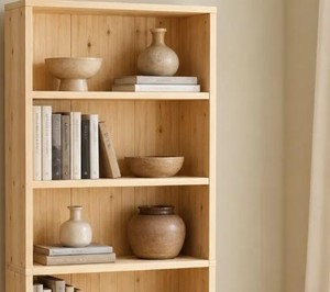 Modern Wooden Bookcase 6 <b>Shelves</b> Storage Rack Freestanding Cubby <b>Shelf</b> <b>Unit</b> for Living Room Home Office - Product Image 5