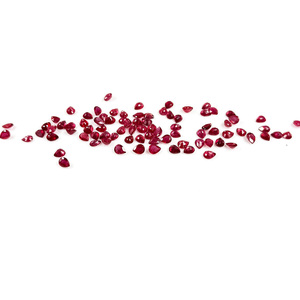 Rubis naturels de Bangkok, formes poire calibrées 2x3mm, pierres précieuses de rubis naturelles facettées en vrac pour la fabrication de bijoux, prêtes à l'emploi - Product Image 4