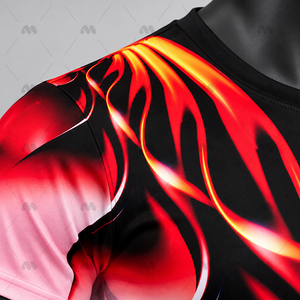 Camiseta Deportiva Casual de Manga Corta para Hombre, Cuello Redondo, Estampado Digital, Tejido de Punto, 100% Poliéster, Ecológica y Transpirable - Product Image 5