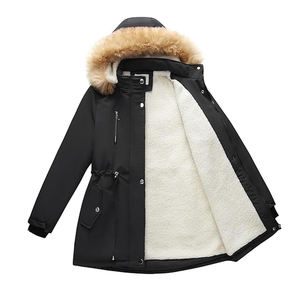 Chaquetas Acolchadas Largas de Invierno para Mujer al por Mayor, Tela de Nailon con Relleno de Algodón, Técnicas de Impresión, Chaquetas Acolchadas para Dama - Product Image 3