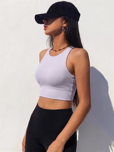 Brassière de sport haute performance pour femme, dos nageur, à forte couverture, élastique, anti-choc, pour Pilates, aérobic et gym - Product Image 4