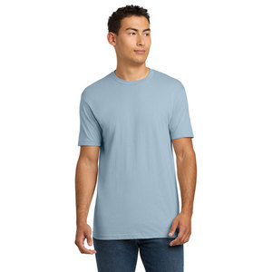 เสื้อยืดสีฟ้าอ่อนสำหรับผู้ชาย ขายส่งจากสหรัฐอเมริกา แบบเปล่า คล้ายกับ Next Level Apparel และ Bella+Canvas ผ้าฝ้ายริงสปันนุ่ม รับสกรีนโลโก้จำนวนมาก - Product Image 2
