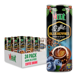 กาแฟอาราบิก้า250มล. เครื่องดื่มกาแฟ vinut 24กระป๋องต่อกล่องสามารถ OEM ODM ฉลากส่วนตัวตัวอย่างปราศจากกลูเตนปราศจากจีเอ็มโอ - Product Image 1