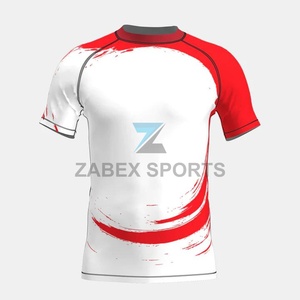 Camiseta de Entrenamiento Elástica para Hombre, Estilo Rashguard, para BJJ y MMA, con Diseño Frontal Sublimado, Logotipo Personalizado, Ropa Deportiva de Spandex/Poliéster, Ajustada - Product Image 5