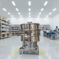 Máquina de Cribado Vibratoria Ultrasónica de Alta Frecuencia Motorizada Runnest, Construcción de Acero Inoxidable para Alimentos y Líquidos