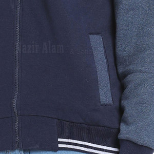 Vestes bomber pour hommes de haute qualité avec logo personnalisé, manches longues, couleur unie, col montant - Product Image 6