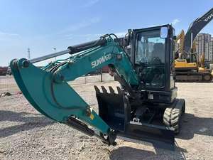 Mini-excavatrice Sunward 3,6 tonnes à queue courte, moteur, chenilles en caoutchouc, machine utilitaire compacte - Product Image 5