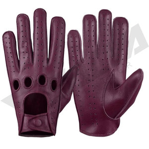 Top Selling High Quality New Style Driver <b>Gloves</b> Waterproof Solid Color Leather with Hand Grips for Winter Driving - Product Image 5