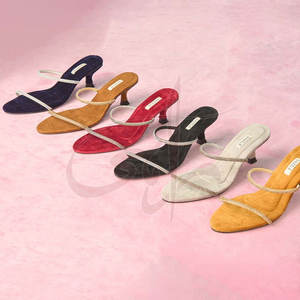 Sandales à talons pour femmes de haute qualité, nouvelle collection, antidérapantes, imprimées, couleurs et tailles personnalisables, prix de gros abordable, cuir véritable - Product Image 5