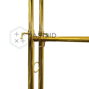 Porte-vêtements moderne en métal détachable pour femmes, hommes et enfants, avec rail à roulettes mobile - Product Image 5