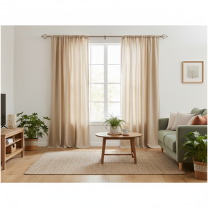 Barra de Cortina Moderna con Adornos y Soportes de Pared, Longitud Personalizable para Decoración de Ventanas - Product Image 4