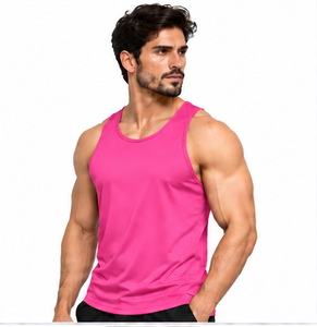 Summer <b>Mens</b> Tank Top Breathable Cotton Sleeveless <b>Vest</b> Casual Oversized Fitness <b>Gym</b> Shirt Vintage Washed Custom Logo Plus Size - Product Image 3