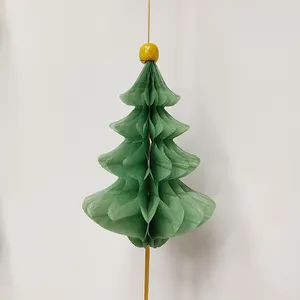 1.5m लंबाई के कागज पेड़ लटकन माला टिशू पेपर के लिए क्रिसमस पार्टी सजावट CE-8P030