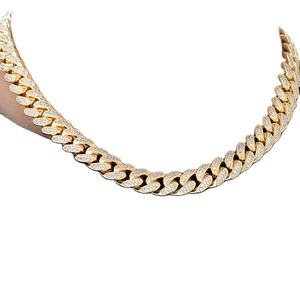 Alta calidad GRA certificado VVS Moissanite totalmente helado Hip Hop plata esterlina 12mm Miami cubano enlace cadena Collar para Unisex - Product Image 1