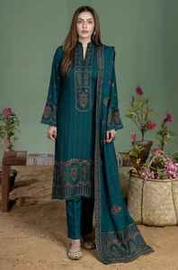 Trajes de 3 piezas para mujer al por mayor, estilo pakistaní, con bordado en el cuello, Salwar Kameez, Salwar liso, Dupatta de tela Lawn, casual de verano - Product Image 2