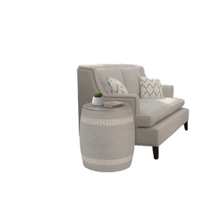 Lineage Corporation Table d'appoint en papier tissé et bois manufacturé pour villa et salon Combinaison unique - Product Image 5