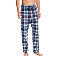 Pantalones de Pijama Clásicos de Algodón 100% Transpirables y Ecológicos para Hombre, Tallas Grandes, Pantalones de Dormir Casuales, Cálidos y Elegantes