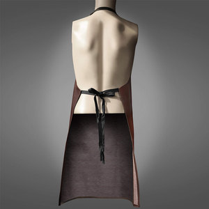 Tablier en cuir de style classique, durable, avec une poche, pour la cuisine et l'usage quotidien - Product Image 2