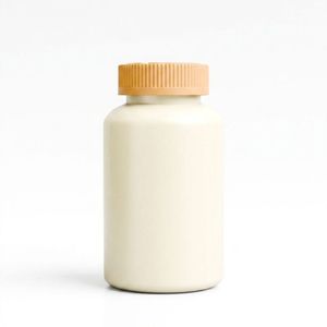 Bouteille ronde en PET givré de 150 ml avec bouchon à vis pour emballage de liquides, aliments, bonbons, lait, compléments alimentaires, fabriquée au Vietnam - Product Image 1