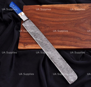 Cuchillo de Chef Brisket de Acero de Damasco Forjado a Mano Personalizado de 15 Pulgadas con Espiga Completa, Mango Ergonómico Moderno Ambidiestro, Cuchillo de Cocina OEM ODM - Product Image 4