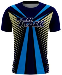 Camiseta Personalizada de Alta Calidad, Mezcla de Poliéster/Algodón, Tejido de Punto, Impresión por Sublimación, Cuello Redondo, Corte Regular, Unisex, Nombre del Equipo - Product Image 1
