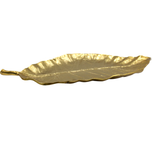 Bandeja de Aluminio Estilo Clásico con Forma de Hoja para Servir, Vajilla Hecha a Mano Personalizada al por Mayor - Product Image 1