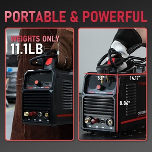 Multifunctional Welders Combo&<b>Plasma</b> Cutter, 6-In-1 MIG/Flux Core MIG/<b>CUT</b>/TIG/Stick/Spool Gun Compatible, 200A MIG/TIG/Stick - Product Image 2