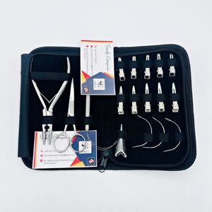 Kits de extensión de cabello de acero inoxidable de calidad superior con alicates Precio de etiqueta privada Kit de extensión de cabello sostenible - Product Image 6