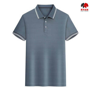 Camisetas Polo de Diseño Personalizado Ryan Pro Gear para Hombre con Logotipo Personalizado, Diseño ODM, Patrón Sólido - Product Image 1