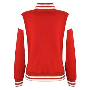 Lady Girl Sheep Shearling Baseball Warm Coats Female Lamb Wool Fur Letter Embroidery Jacket Winter Overcoat Oem - Product Image 6
