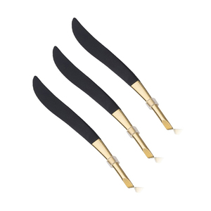 1Pc Professional Stainless Steel Hair Removal Eye Brow Eyebrow Tweezers Clip Gold Women Beauty Makeup Tools - Product Image 1