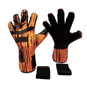 Gants de gardien de but professionnels en nylon et latex avec protection des doigts pour l'entraînement et les sports de football (vente en gros) - Product Image 2