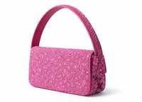 Sac à main miniature floral perlé fait main pour femme, idéal pour les soirées de luxe, avec poignée