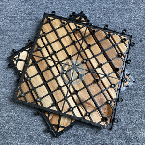 แผ่นไม้อะคาเซียแผ่นไม้สำหรับปูพื้นที่เชื่อมต่อกันระหว่างแผ่นไม้ - Product Image 3