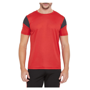 Camiseta Deportiva de Compresión para Hombre, 100% Poliéster de Alta Calidad, con Logotipo Personalizado 2026, para Running, Fisicoculturismo y Fitness, Color Rojo, en Venta - Product Image 1