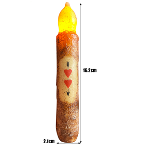 TOOWIN New Led Electronic Candle With Wax <b>Decals</b> For Weddings, Churches, And Parties; Simulated Candle Rod - Product Image 5