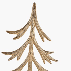 Modern Durable Reusable Aluminum Christmas Tree Table Decor Silver Holiday Tree Sculpture <b>Custom</b> Size Wooden Base Decoration - Product Image 3