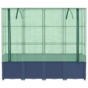 Grand lit de culture surélevé bleu-gris en polypropylène pour serre et espace de culture - Product Image 4