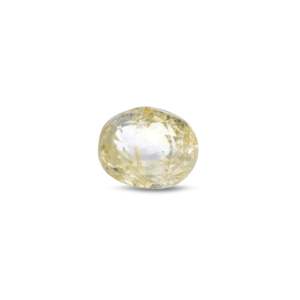 Natural Yellow Sapphire 3 Carat Oval Cut Loose Gemstone 10x12mm for Fine Jewelry - Product Image 1