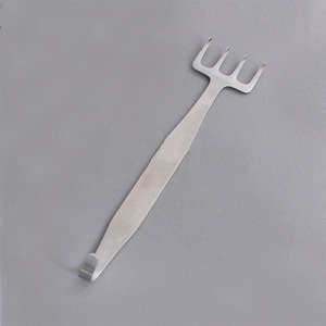 Écarteur chirurgical Ruya Freeman Rake, instrument chirurgical en acier inoxydable, manuel, 4 pointes acérées, 18 cm, 22 mm de large, CE, par Dentavex - Product Image 2