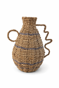 SAGARA - Florero Decorativo de Mimbre Natural Tejido a Mano, Cesta de Mimbre Rústica Boho Hecha a Mano para Decoración del Hogar, Centro de Mesa - Product Image 2
